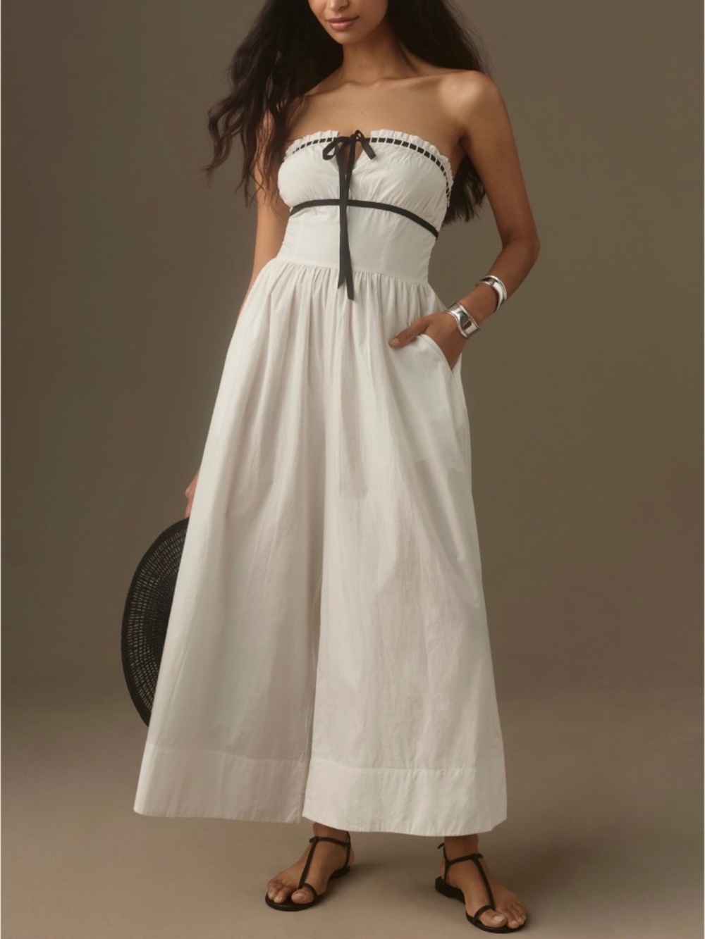 Anthropologie White Jumpsuit